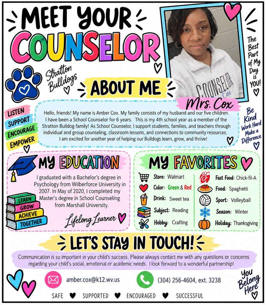 About Me - Mrs. Cox