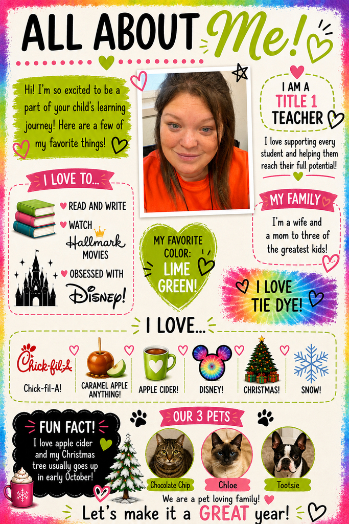 About Me - Ms. Dunbar