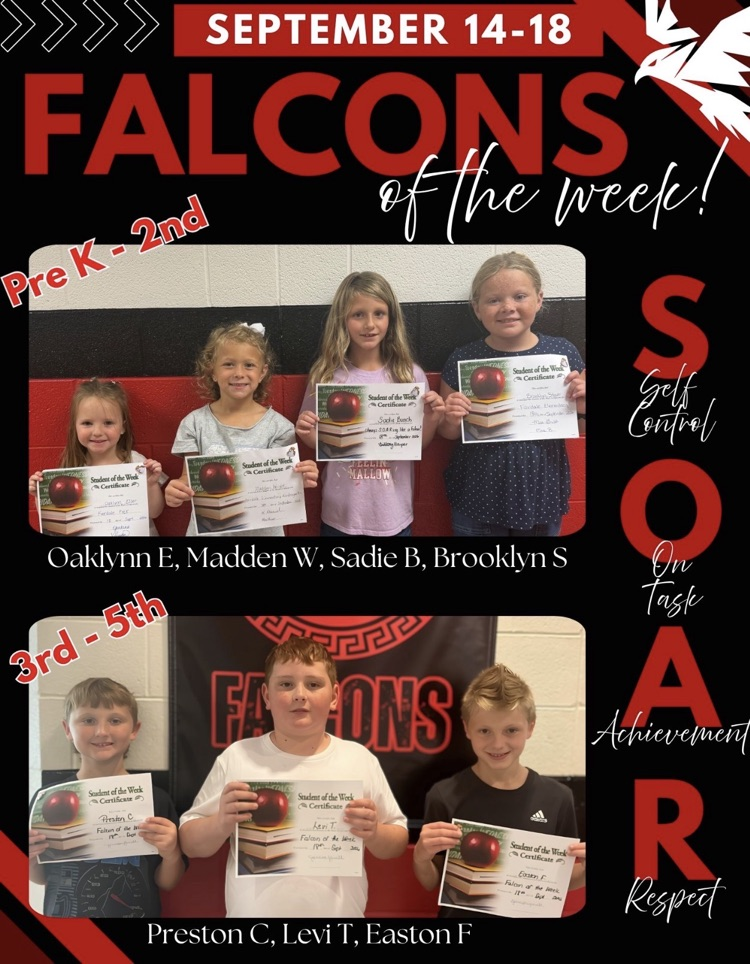 week of sept 14 falcons of the week