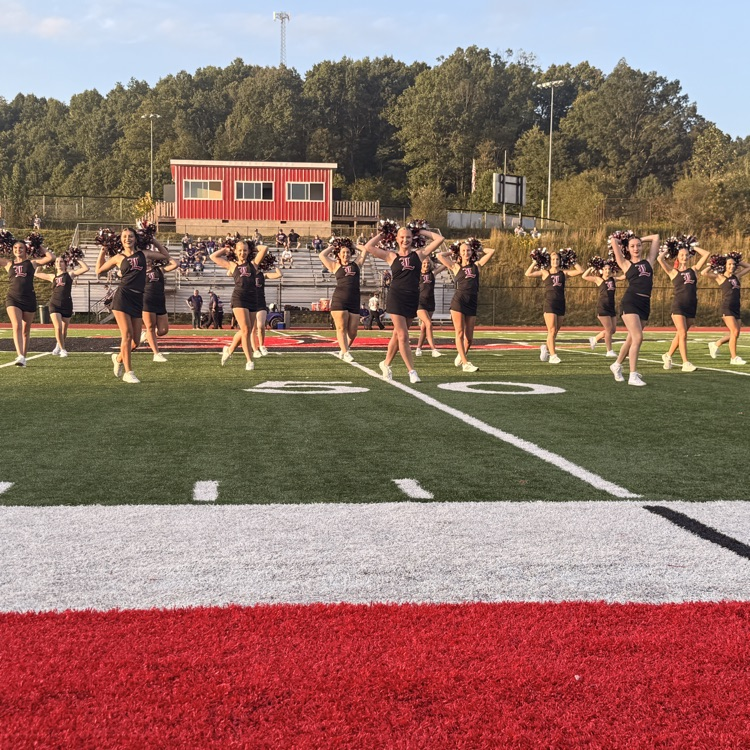 dance team on football field