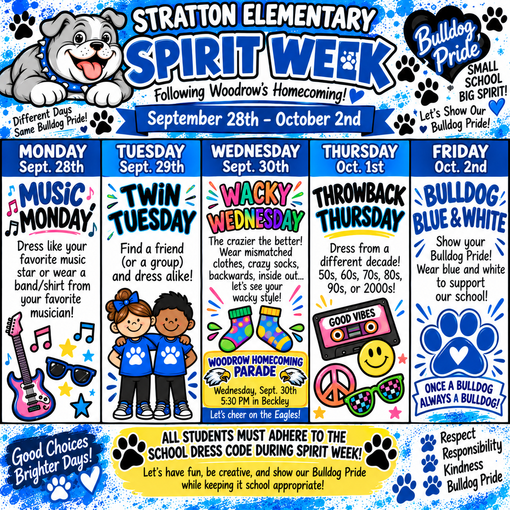 An event poster with five days, each with a theme, for September 28th to October 2nd.