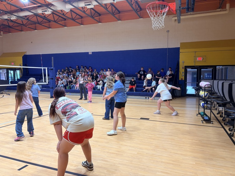 volleyball game against staff