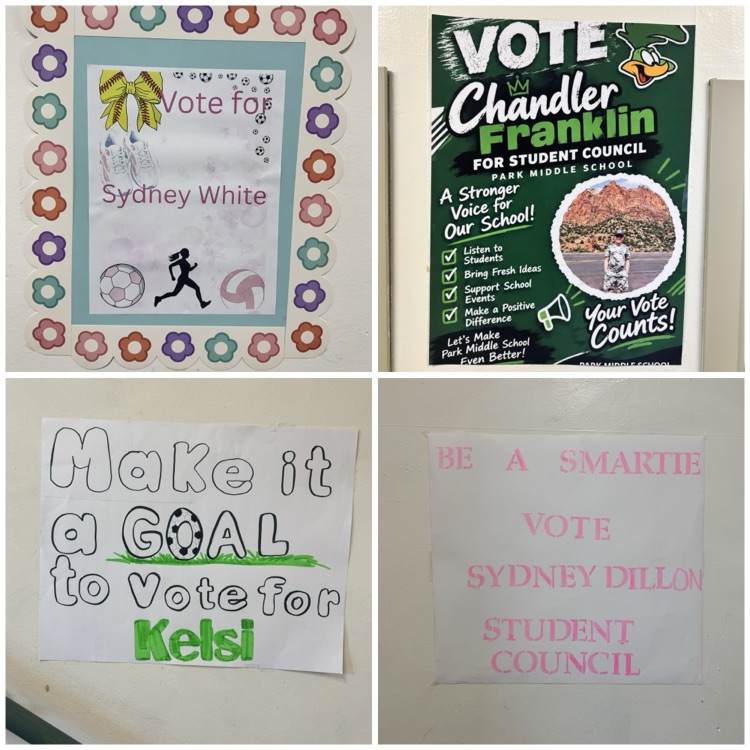 Students are running for student council!