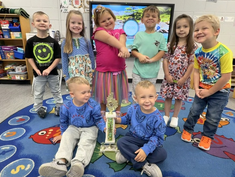 perfect attendance winners, pre k!