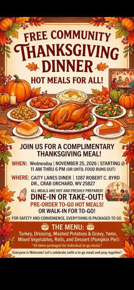 Thanksgiving Meal Info