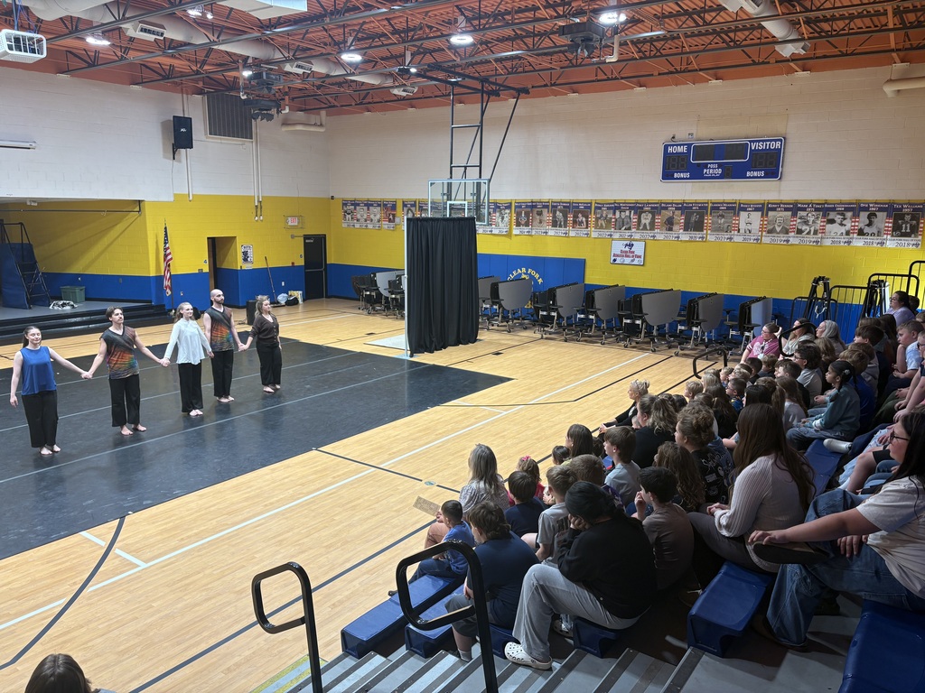 Clear Fork Students intently watching the West Virginia Dance Performance. 