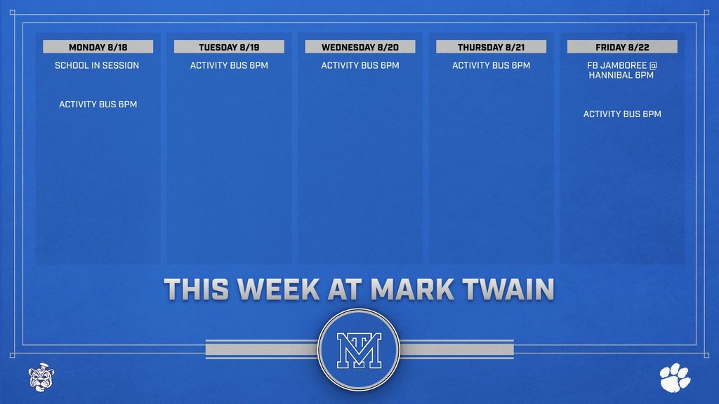 this week at MT 8/18