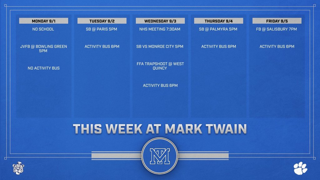 this week at mark twain