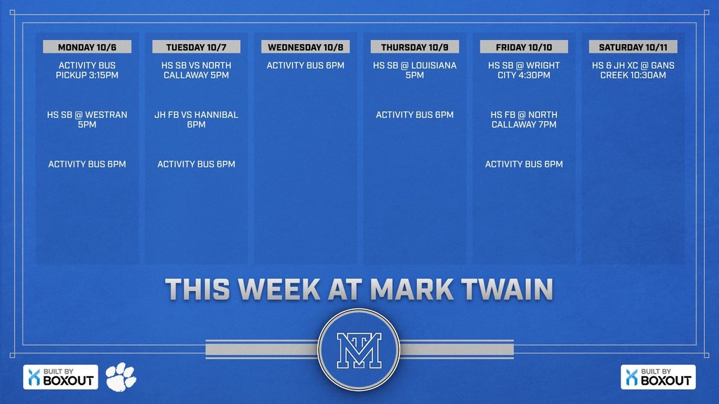 this week at Mark Twain