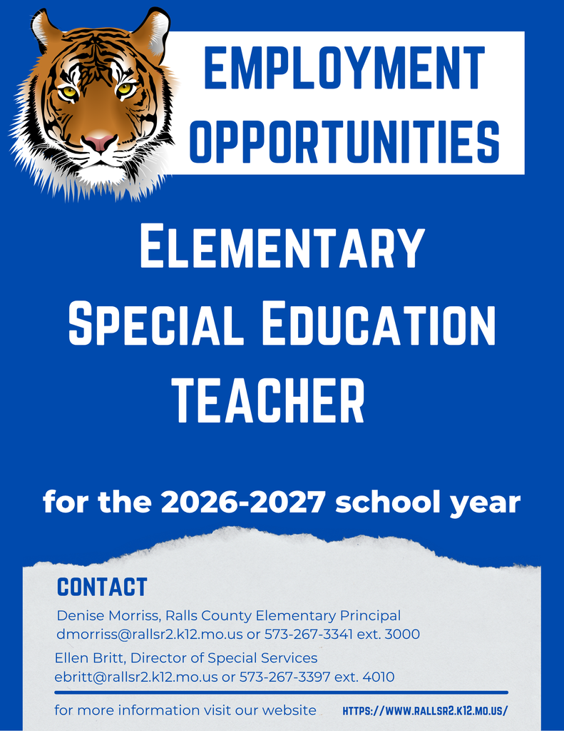 Employment Opportunity for 2026-2027  school year