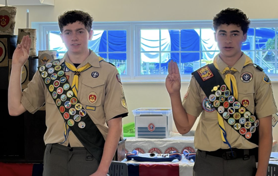 Eagle Scouts Honored in Ceremony.