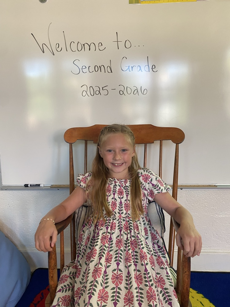 A happy second grader
