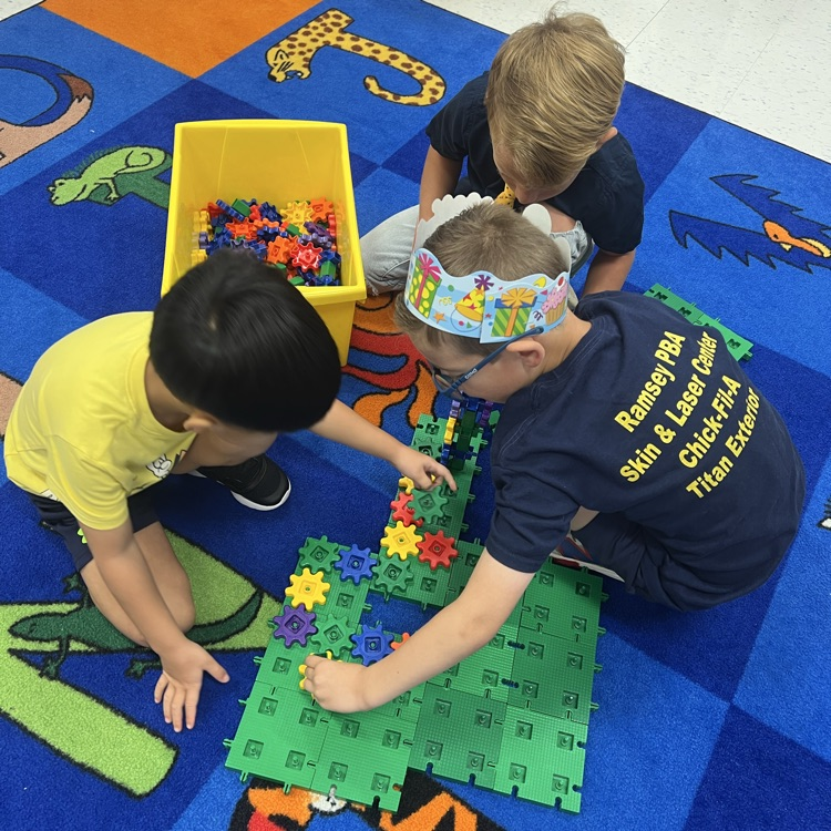 Building friendships one game at a time! Tisdale kindergarten students' first week of school was filled with smiles, fun and learning together.