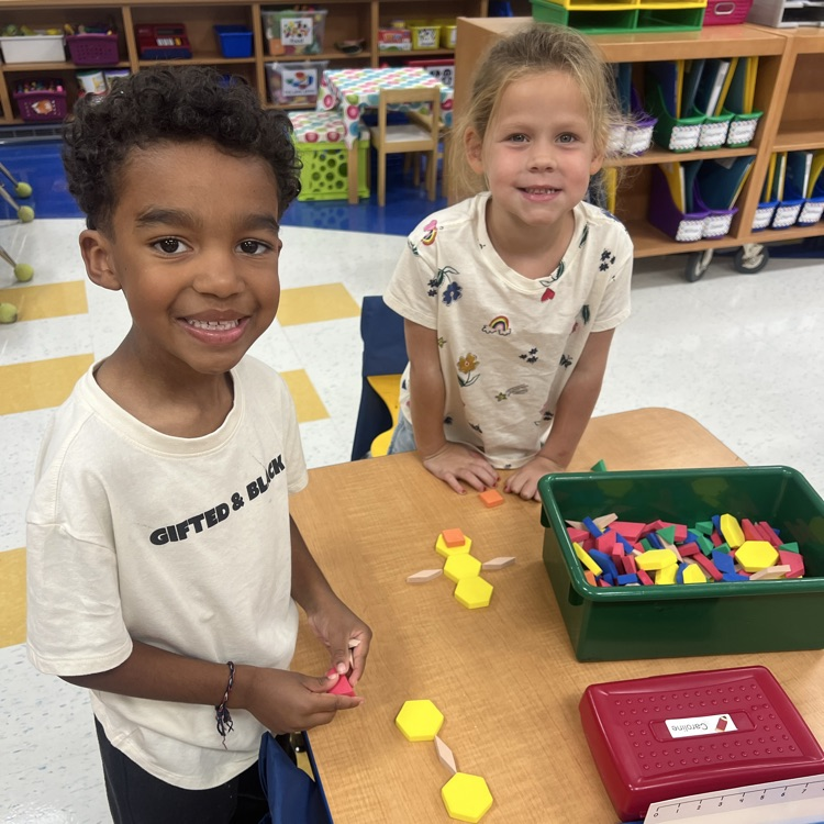 Kindergarteners at Tisdale are exploring math through manipulatives and hands on learning! 