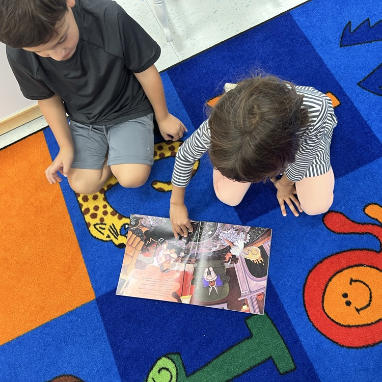 Reading is better together! 📚 Kindergarten students at Tisdale are learning how to partner read and building their collaboration skills