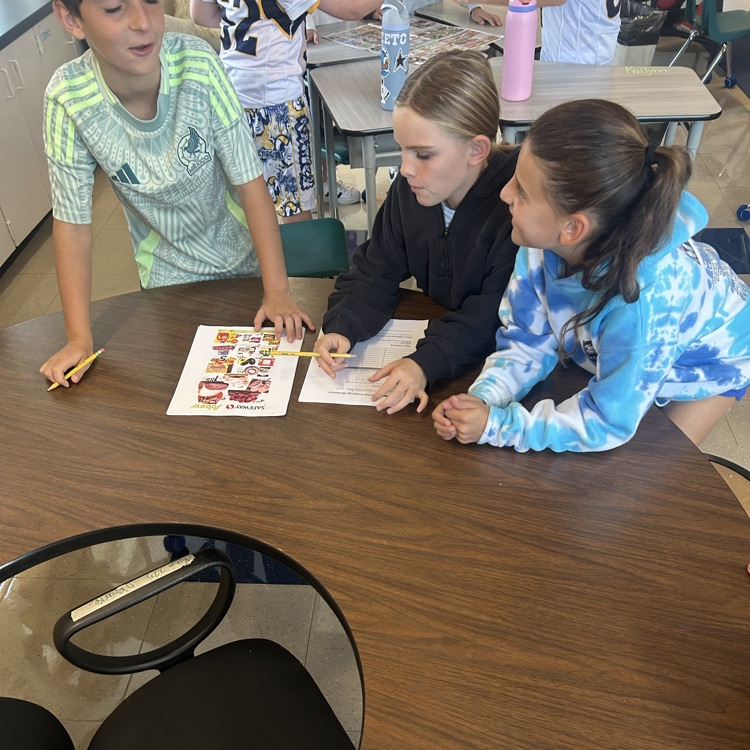 Students in 4-O’Rourke’s class are exploring economics by creating a budgeted meal that uses the concepts of supply and demand while taking on the roles of both producers and consumers.