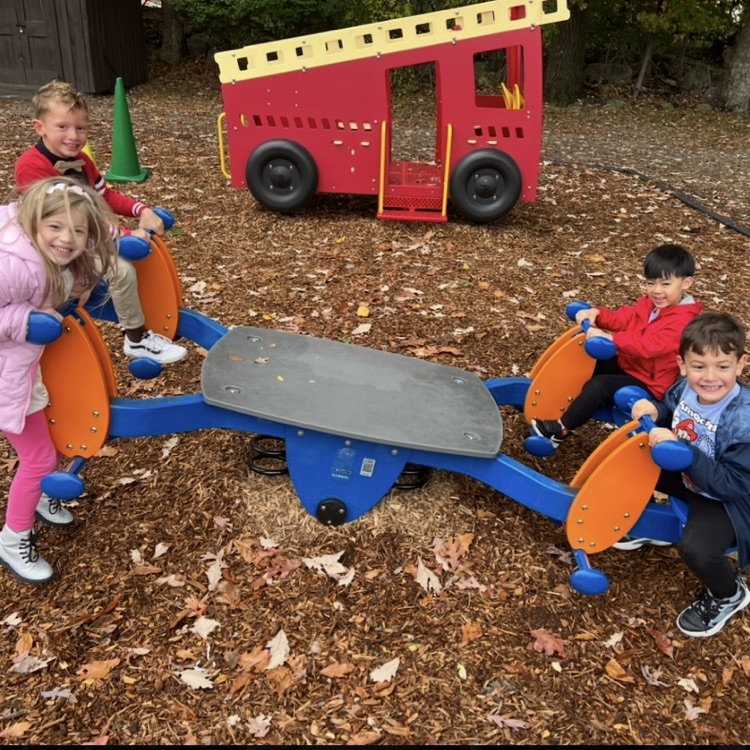 Morning recess with kindergarten students from Tisdale is in full fall swing! ππ