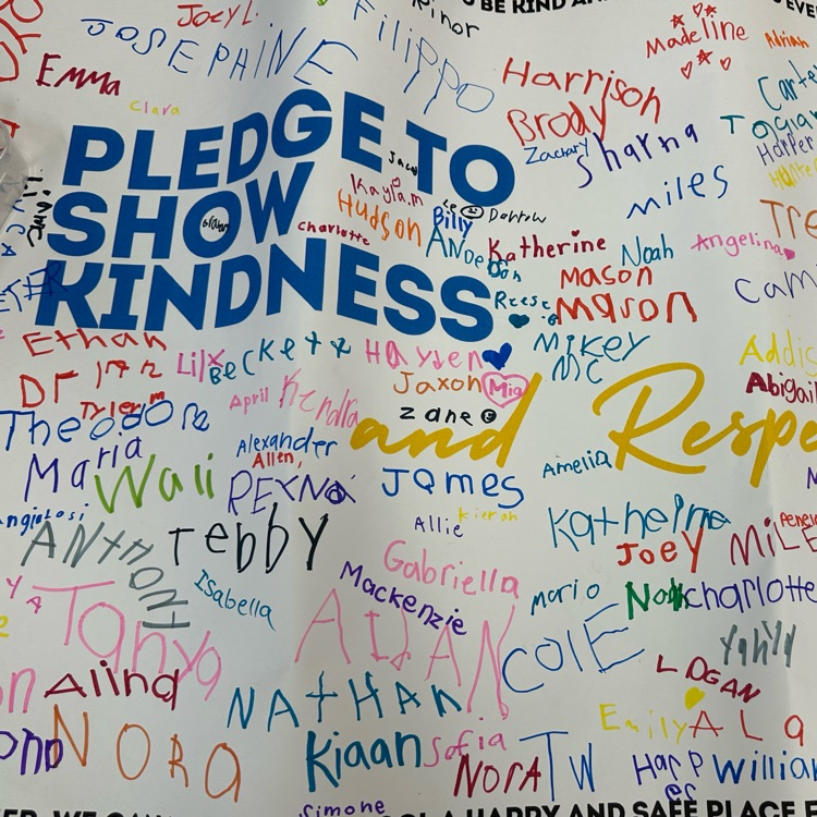 Mrs Nagy's Kindergarten class is so kind! today they signed a Kindness Pledge. Be KIND...pass it on!