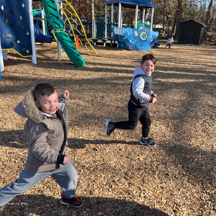 Tisdale kindergarteners soaking up the last warm days, running and laughing around the playground before winter arrives! 💙
