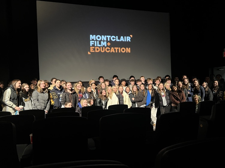 Mrs. Altieroβs seniors enjoying a viewing of Hamnet!! Go Shakespeare!!