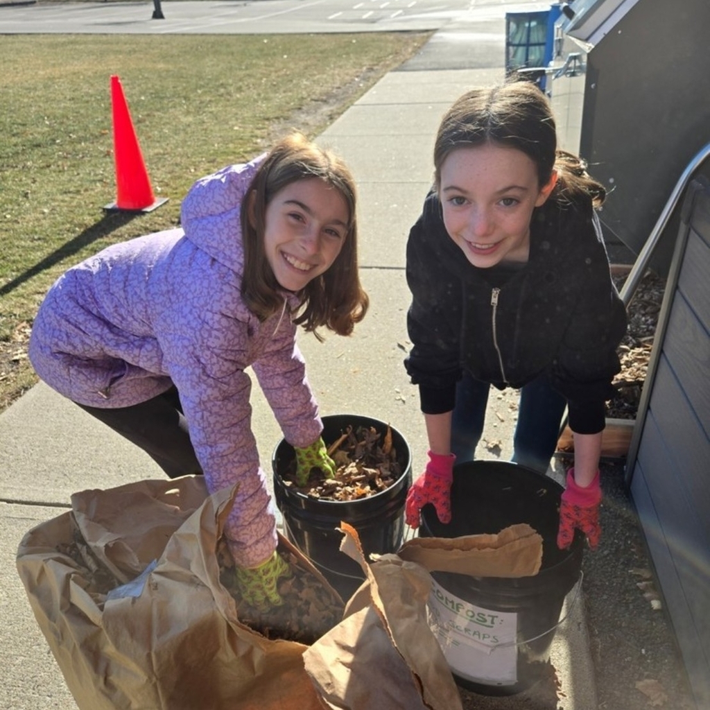 Students from 5GT Science's Compost Crew in action!