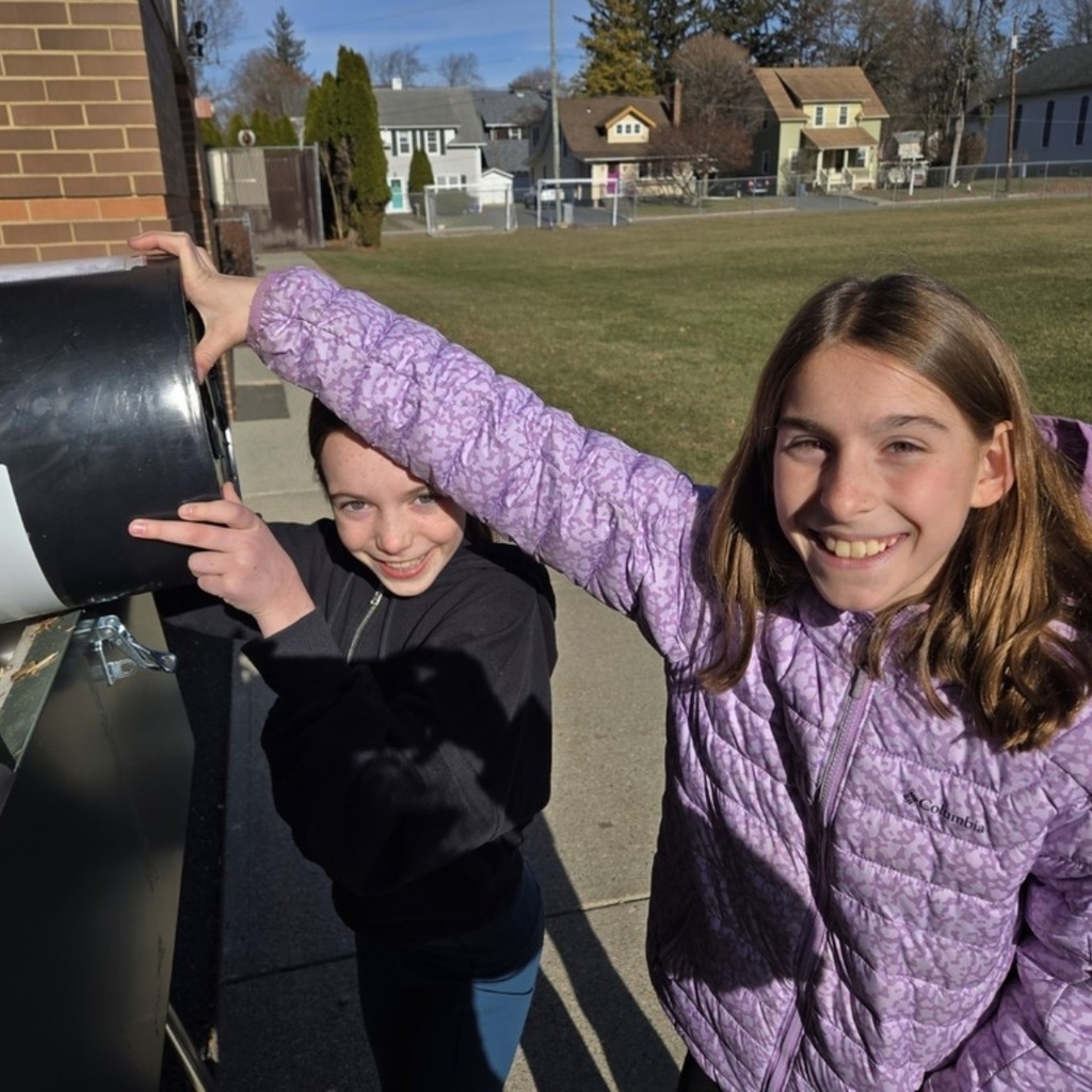 Students from 5GT Science's Compost Crew in action