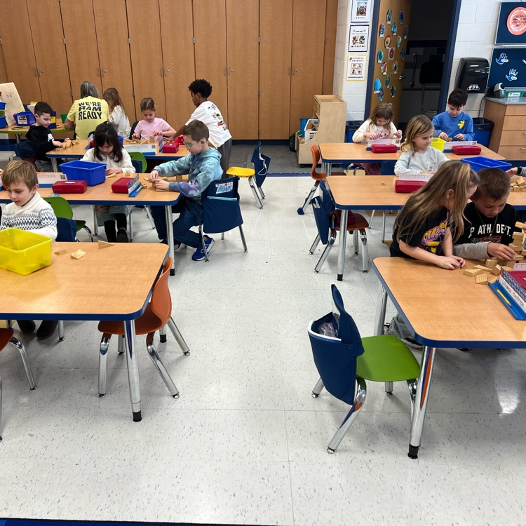 Building bright minds one block at a time 🧱✨ Hands-on learning in action as students explore creativity with geoblocks!