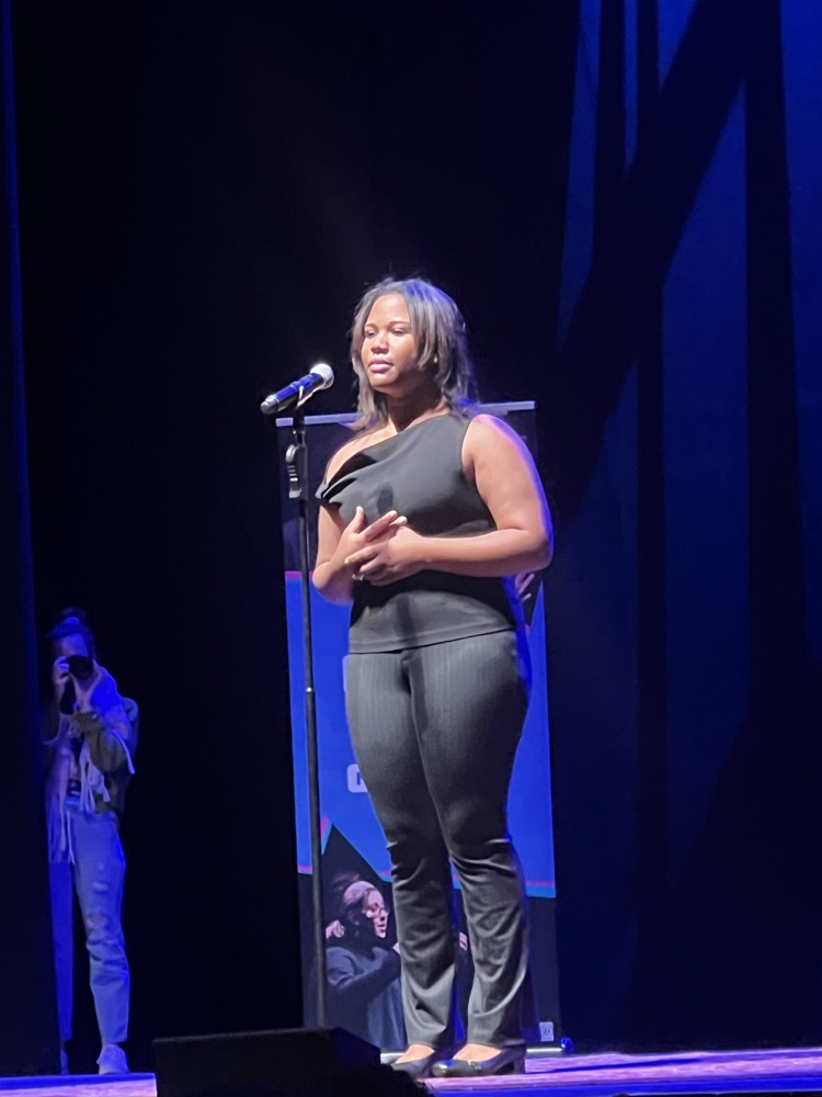 Ella Moise at the state competition of Poetry Out Loud!