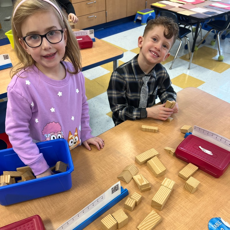 Our Kindergarten students at Tisdale used cubes as they built replicas and practiced careful observation, then matched faces with geo blocks to explore shapes and spatial thinking. Learning through building, problem-solving, and creativity is key! 