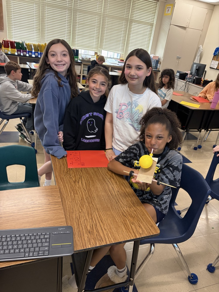 STEM Starters club balloon car experiment