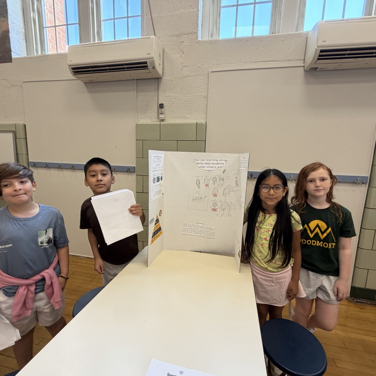 third graders did an awesome job sharing their profile projects today!