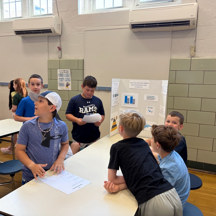 third graders did an awesome job sharing their profile projects today!