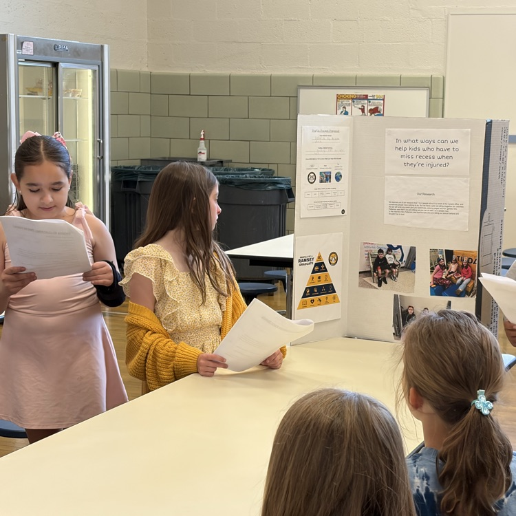 third graders did an awesome job sharing their profile projects today!