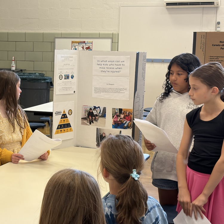 Third graders did an awesome job sharing their profile projects today!