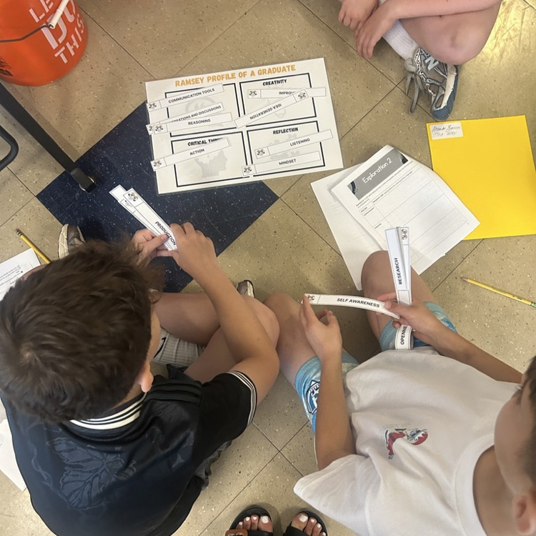Students in 4 O'Rourke worked together preparing for Ted Talks next year!