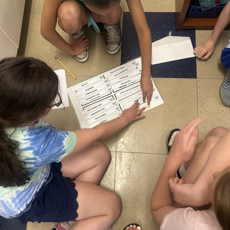 Students in 4 O'Rourke worked together preparing for Ted Talks next year!