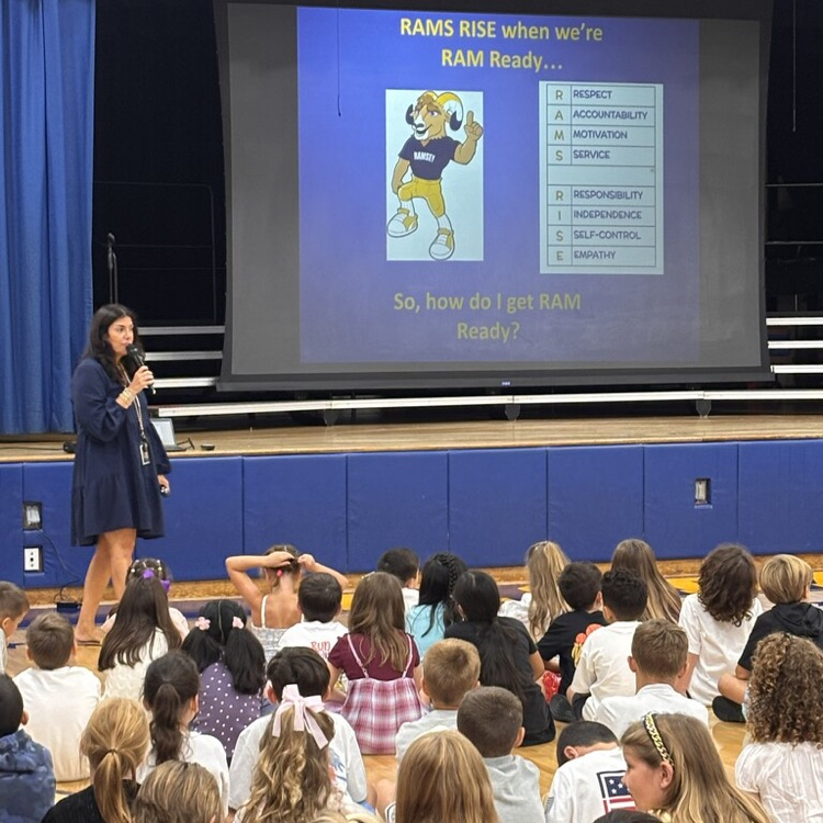 principal and students