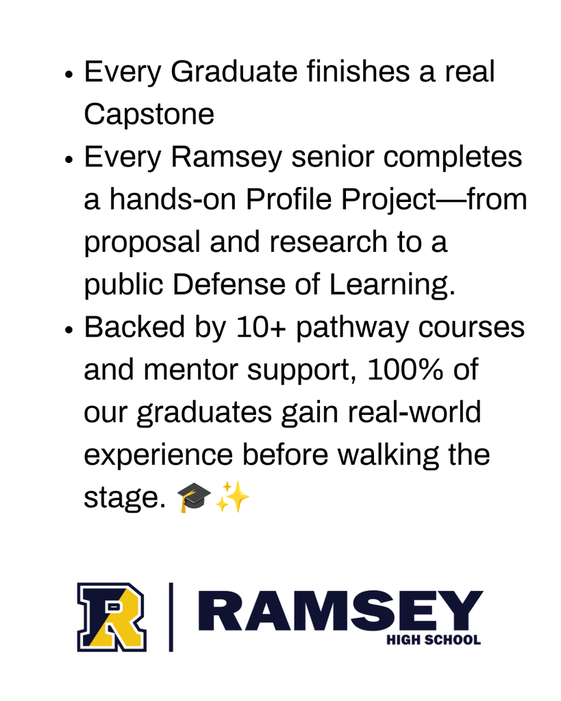 Why Ramsey HS? Open House Event