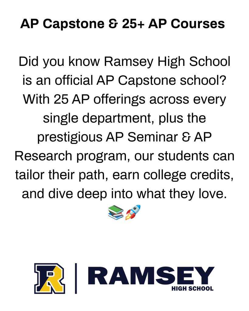 Why Ramsey HS? Open House Event