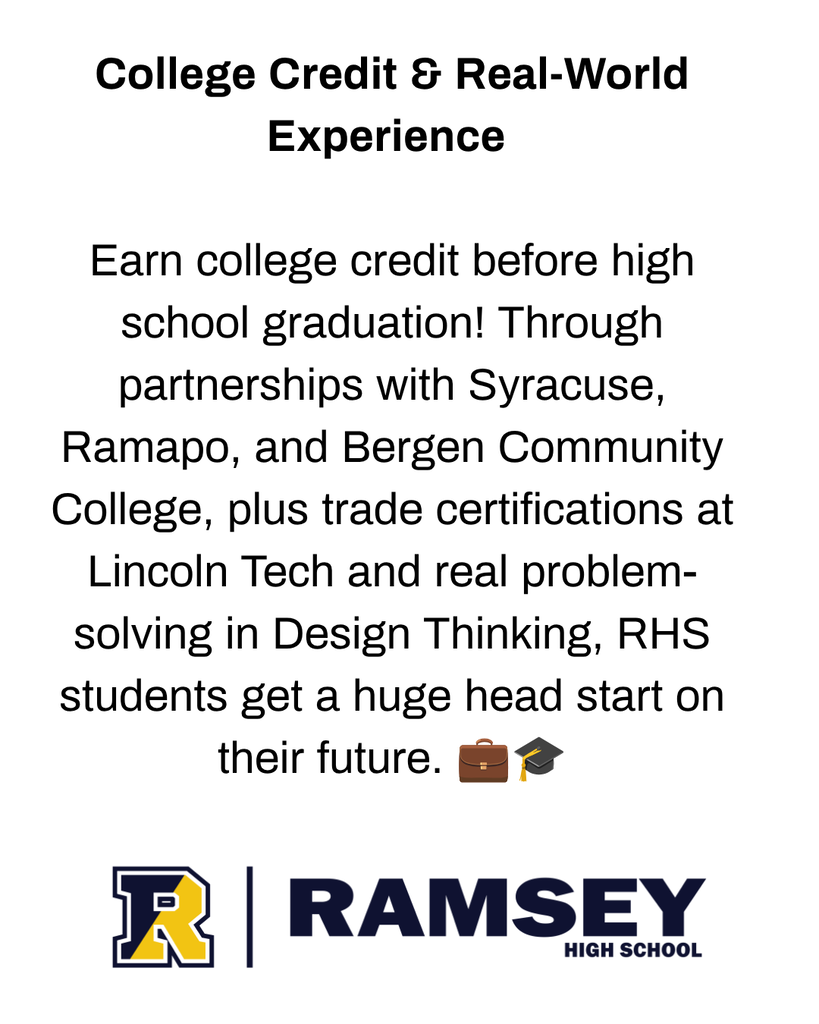 Why Ramsey HS? Open House Event