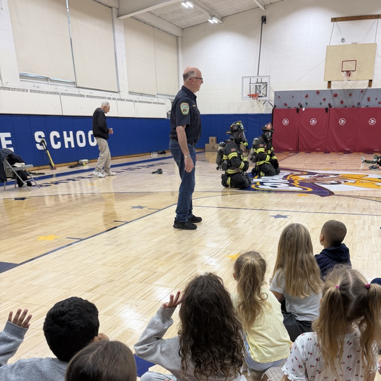Thank you to the Ramsey Fire Department for coming in and teaching our first graders about being a firefighter and about fire safety.  🚒🧯
