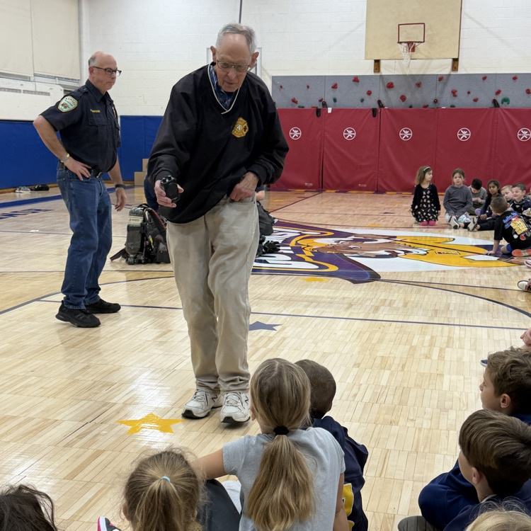 Thank you to the Ramsey Fire Department for coming in and teaching our first graders about being a firefighter and about fire safety.  🚒🧯