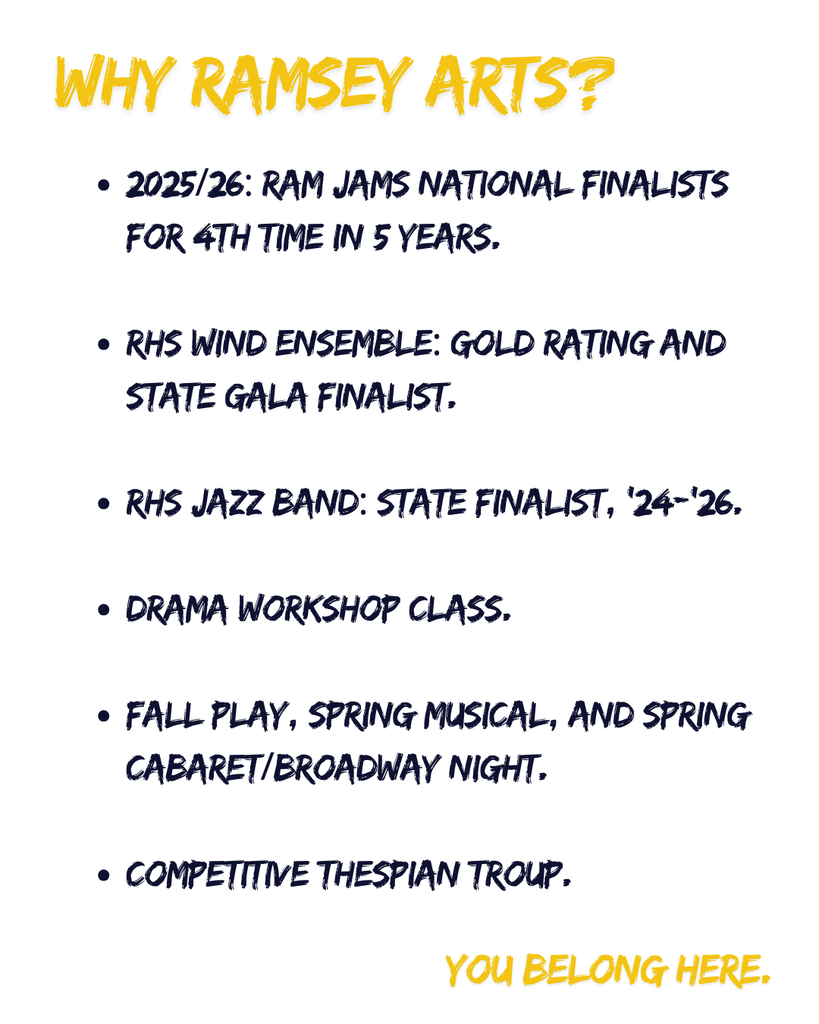 Ramsey Arts programs are next level for HS students.