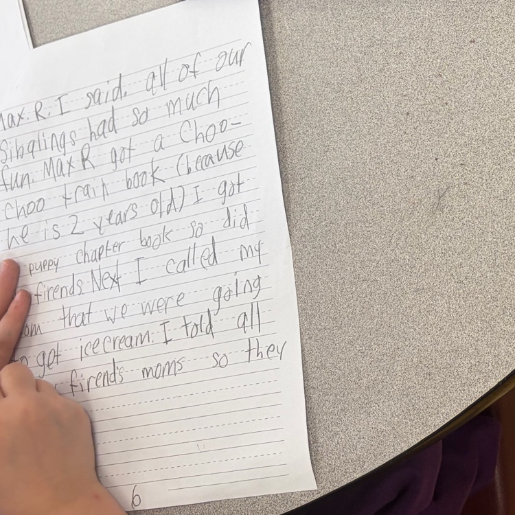 The creativity is flowing as students create their narrative writing pieces with focus and patience