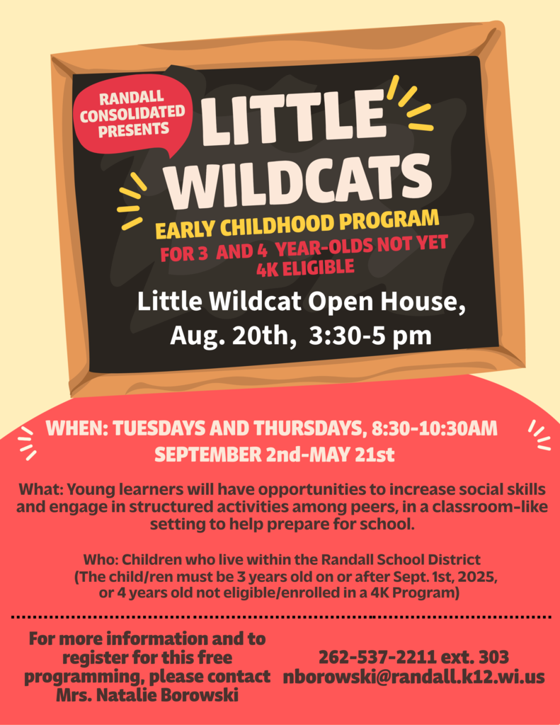 Little Wildcats Early Childhood Program at Randall School!