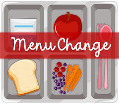 Menu Change for Thursday, Nov. 20th