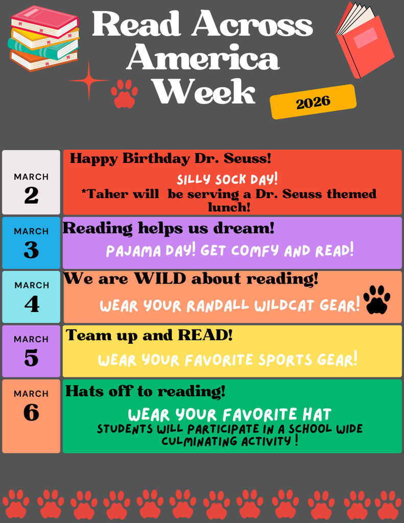Read Across America Week! 3/2-3/6