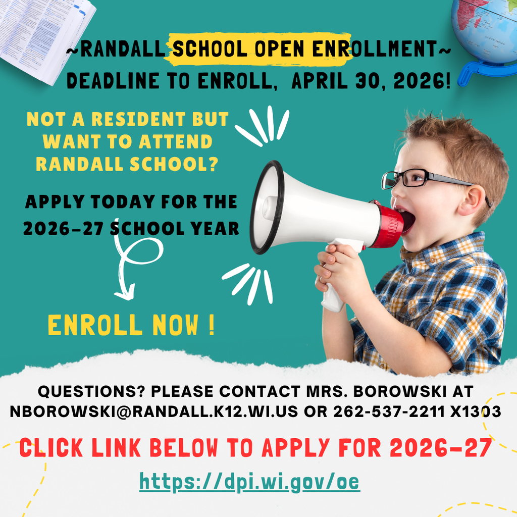 LAST CALL TO  OPEN ENROLL FOR 2026-27!  APPLY BY THIS THURSDAY, APRIL 30!