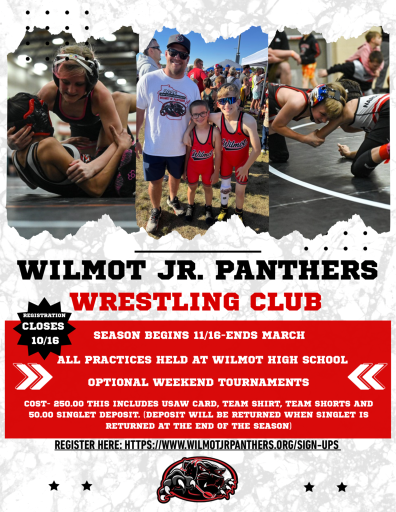 Wilmot Jr Panthers Wrestling Club Season!
