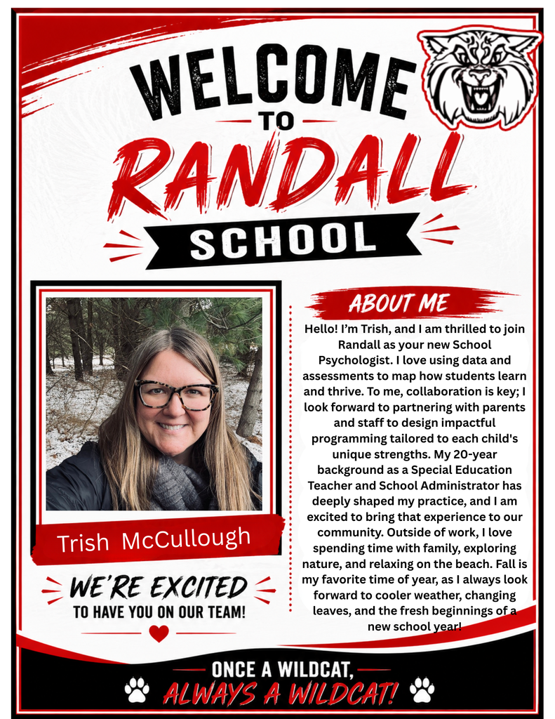 WELCOME MS. McCULLOUGH!